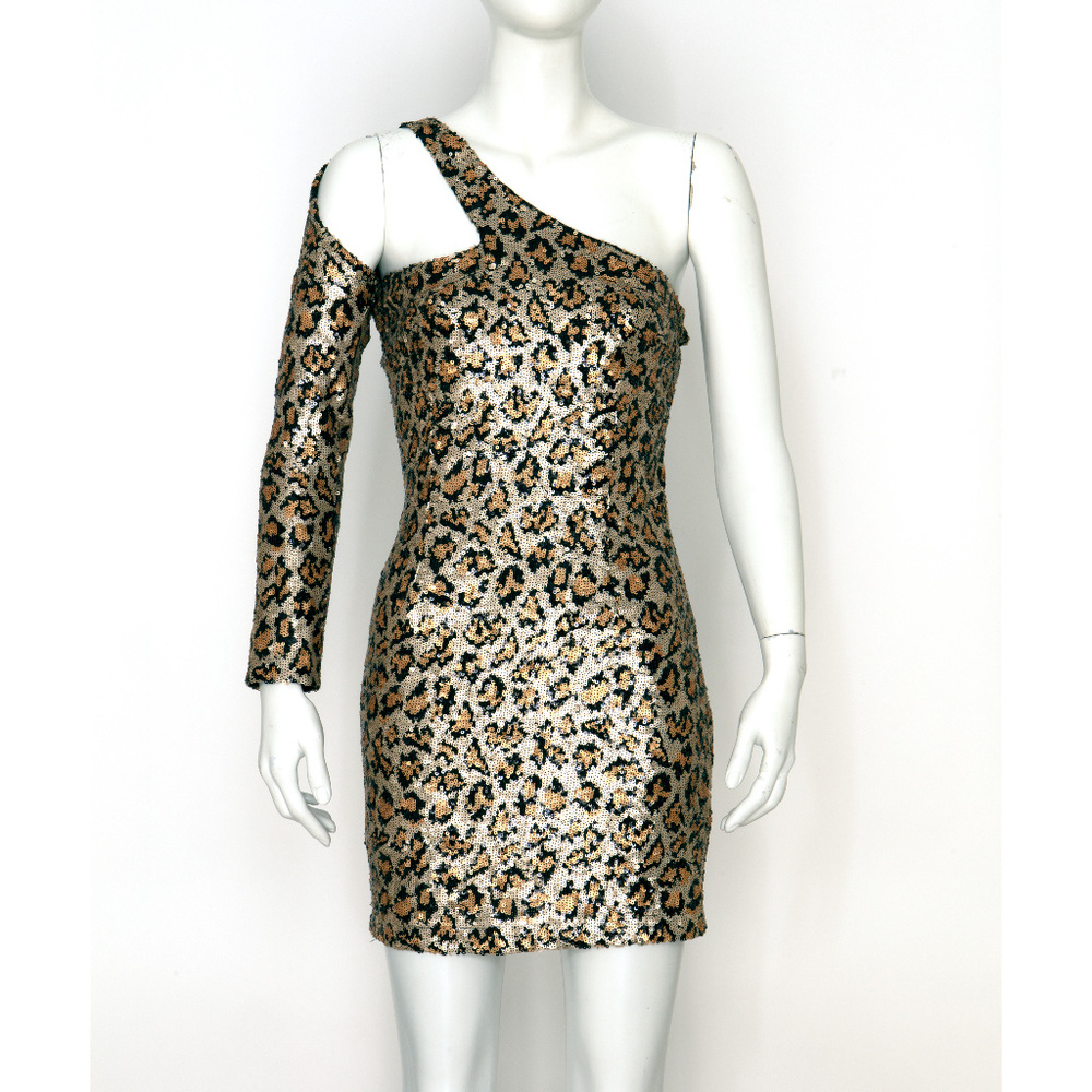 NWT Sexy Topshop Leopard Sequin Dress
